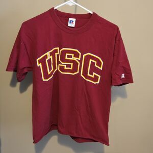 USC University of Southern California T-Shirt, Size Med / Sm (Modified)